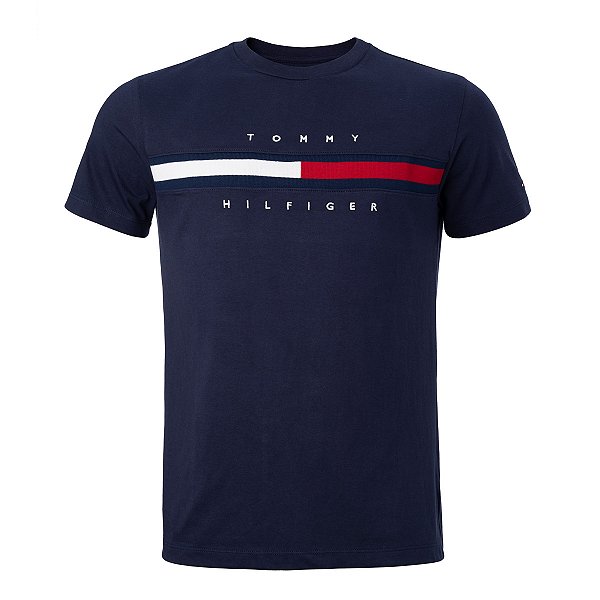 Camiseta Tommy Hilfiger Masculina Cotton Cor Marinho