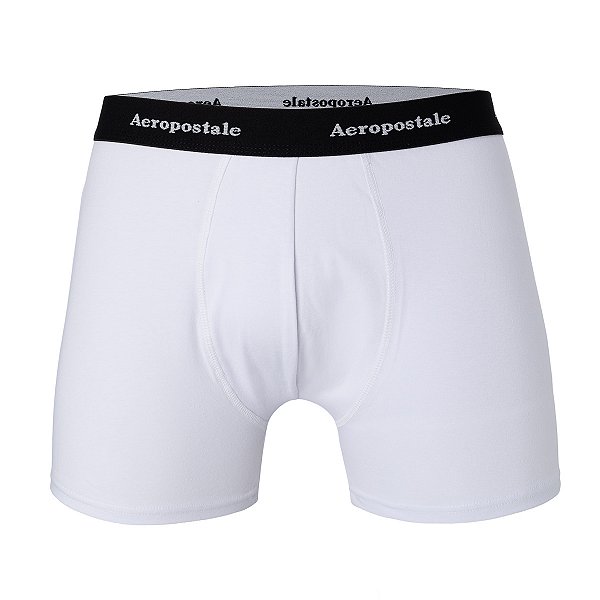 Cueca Aeropostale Boxer Modal Kit com 2 Cor Branca