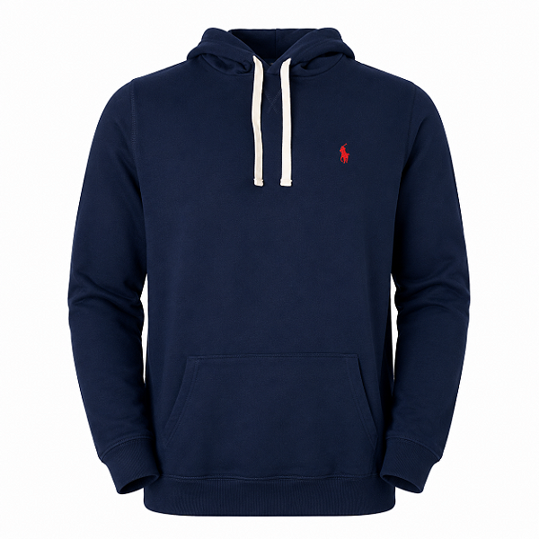 Moletom Ralph Lauren Custom Fit Cor Azul Marinho