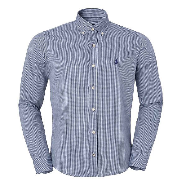 Camisa Social Masculina Ralph lauren - Micro Xadrez - SeaStreet