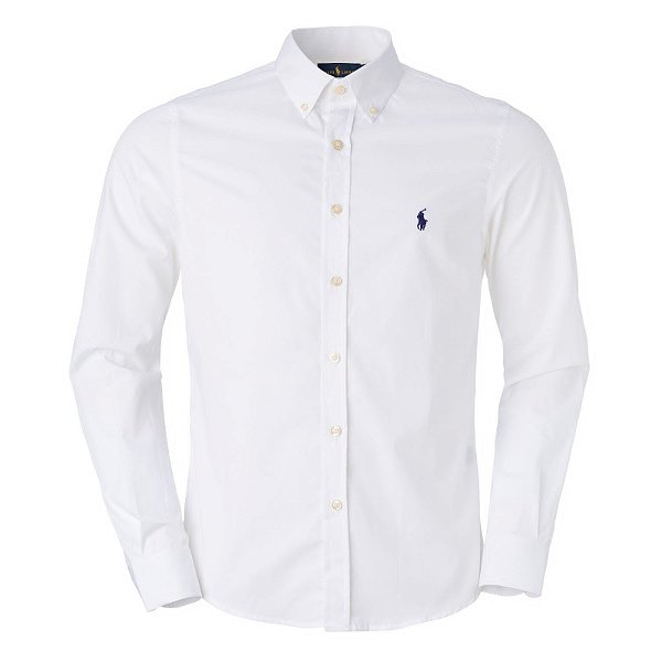 Camisa Ralph Lauren Masculina Oxford Cor Branca