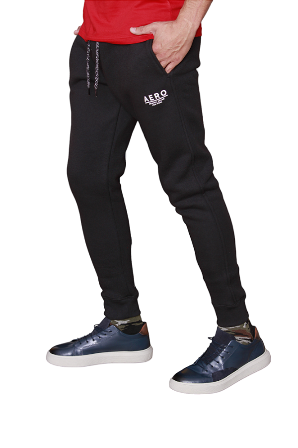 Calça Moletom Masculina Aeropostale New Brand Cor Preta