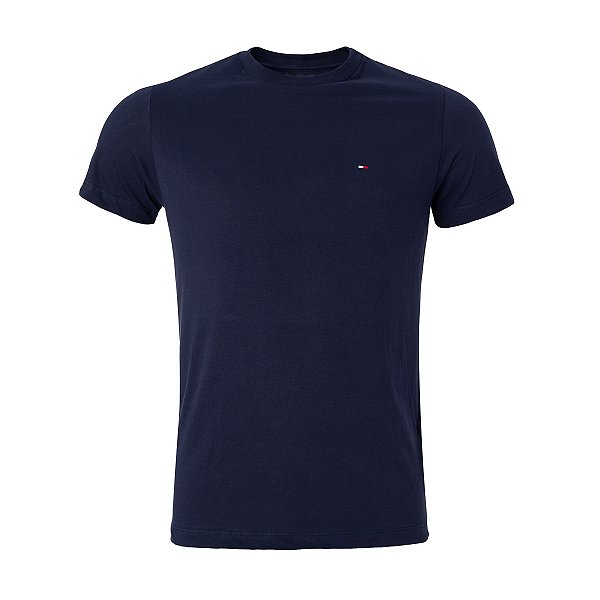 Camiseta Tommy Hilfiger Masculina Essential Cotton Cor Marinho