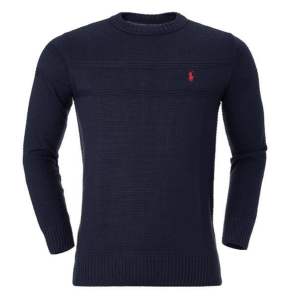 Suéter Ralph Lauren Crewneck Modal Cor Marinho
