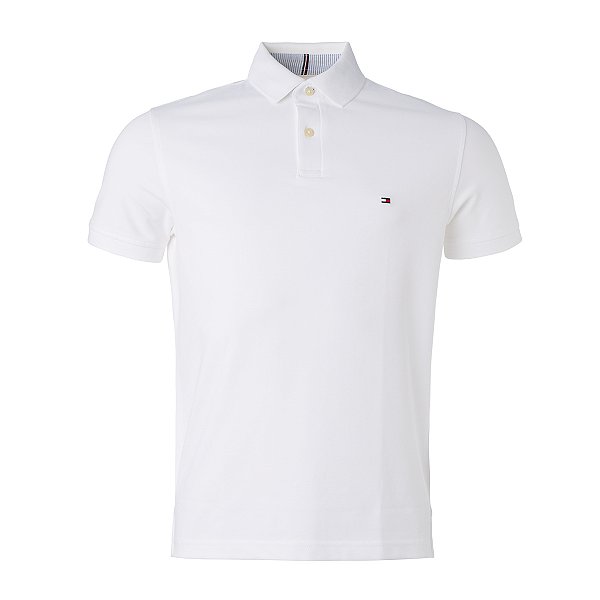 Polo Tommy Hilfiger Masculina Regular 1985 Cor Branca