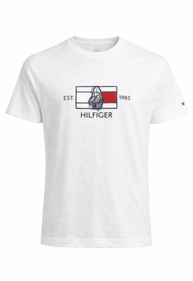 Camiseta Tommy Hilfiger Est 1985 Cor Branca