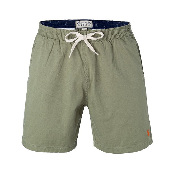 Short Ralph Lauren Masculino Sarja Chino Cor Verde Oliva