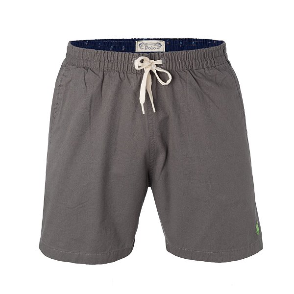 Short Ralph Lauren Masculino Sarja Chino Cor Cinza
