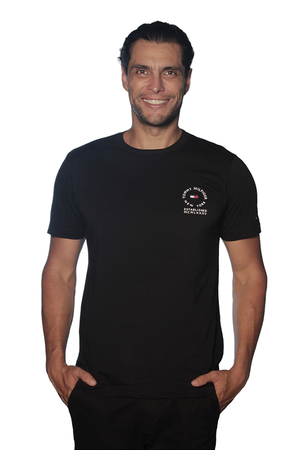 Camiseta Tommy Hilfiger Masculina NY Cotton Cor Preta