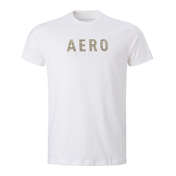 Camiseta Aeropostale Masculina New Cor Branca