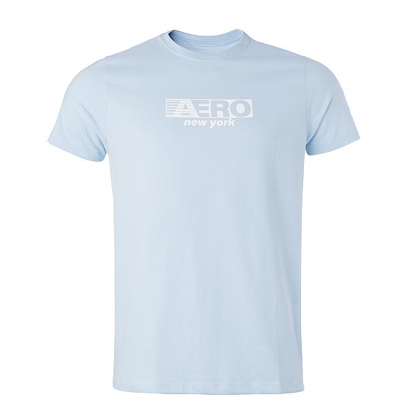 Camiseta Aeropostale Masculina Silk Cor Azul Clara