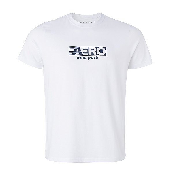 Camiseta Aeropostale Masculina Silk Cor Branca