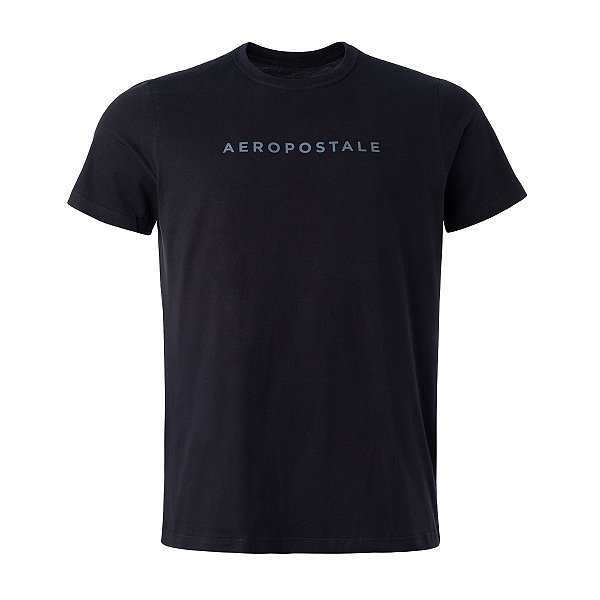 Camiseta Aeropostale Masculina Silk Cor Preta