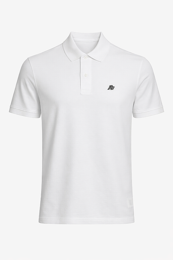 Polo Aeropostale Masculina Piquet A87 Cor Branca
