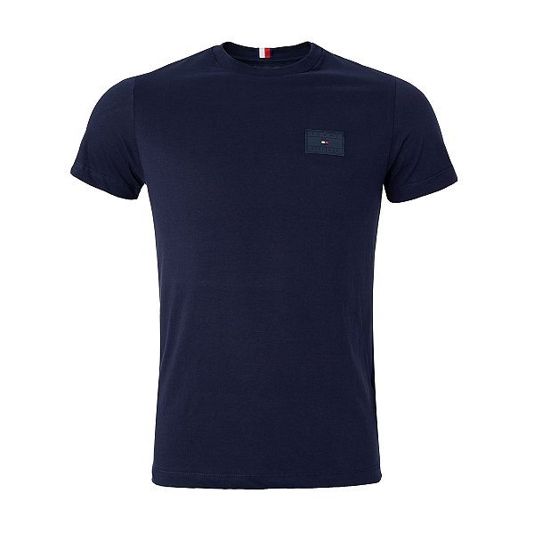 Camiseta Tommy Hilfiger Masculina Emblem Cor Marinho