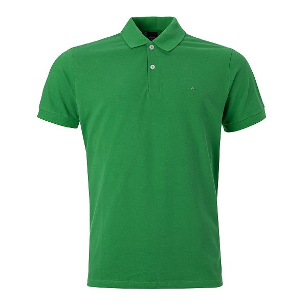Polo Aramis Masculina Basica Piquet Cor Verde