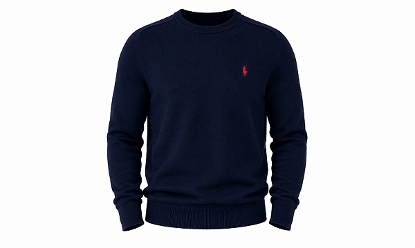 Sueter Ralph Lauren Masculino Fleece Sweatshirt Cor Marinho