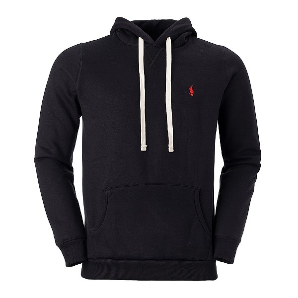 Moletom Polo Ralph Lauren Custom Fit Cor Preto