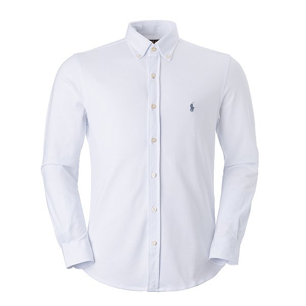 Camisa Ralph Lauren Masculina Featherweigth Cor Branca