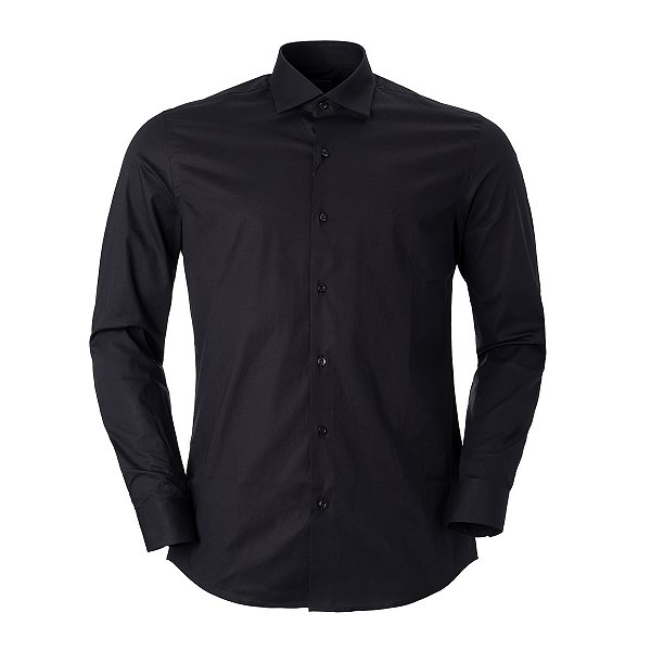 Camisa Aramis Masculina Slim Stretch Basica Cor Preta