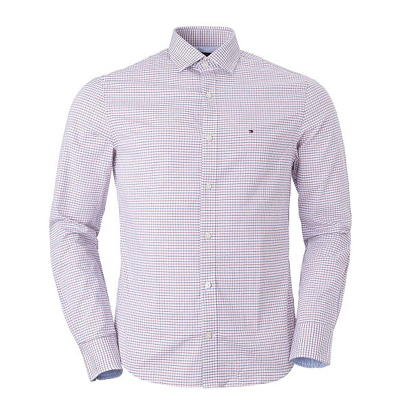 Camisa Tommy Hilfiger Masculina Regular Fit Xadrez Azul