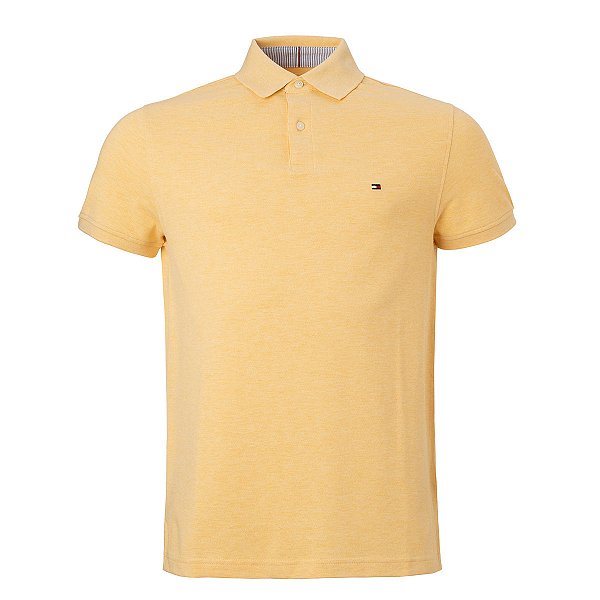 Polo Tommy Hilfiger Masculina Regular 1985 Cor Amarela
