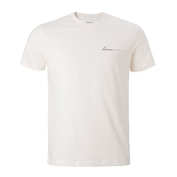 Camiseta Aramis Masculina Logo Escrito Cor Branca