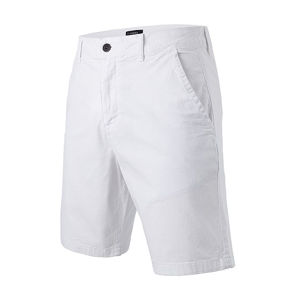 Bermuda Aramis Masculina Sarja Chino Stretch Cor Branca