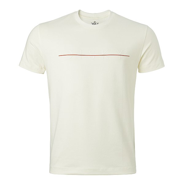 Camiseta Disky Masculina Fell It Around Cor Off White