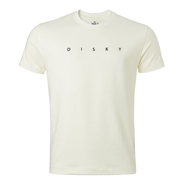 Camiseta Disky Masculina God And Life Cor Off White