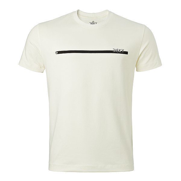 Camiseta Disky Masculina good life Cor Off White