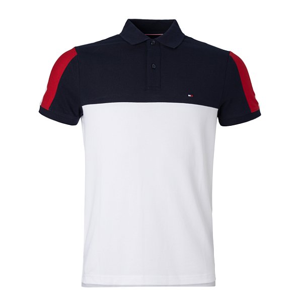Polo Tommy Hilfiger Masculina Color Block