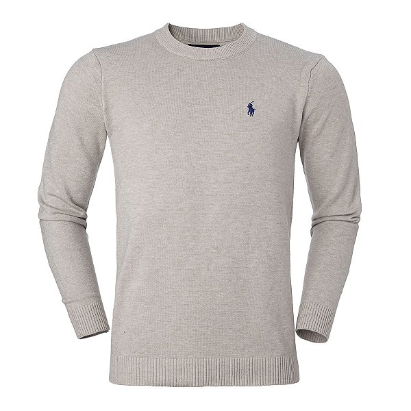 Sueter Ralph Lauren Masculino Fleece Sweatshirt Cor Areia