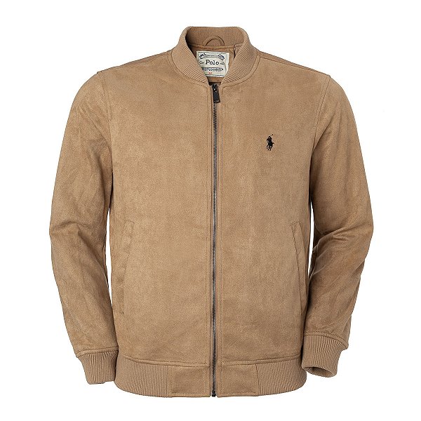 Jaqueta Ralph lauren Masculina Sarja Knit Bomber Cor Bege
