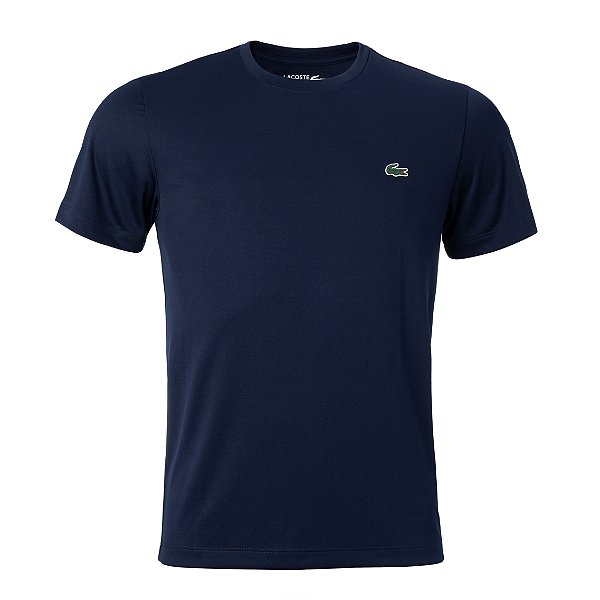 Camiseta Lacoste Masculina Basic Sport Quick Dry Marinho