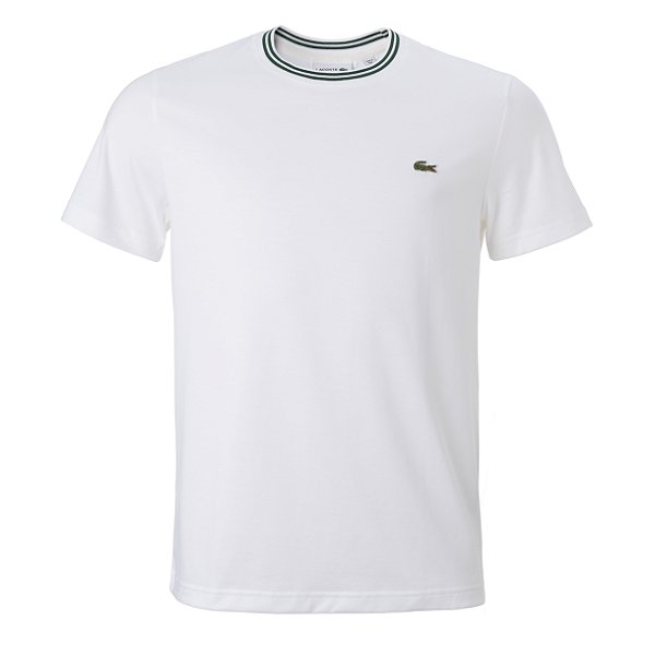 Camiseta Lacoste Masculina Retilinea Branca