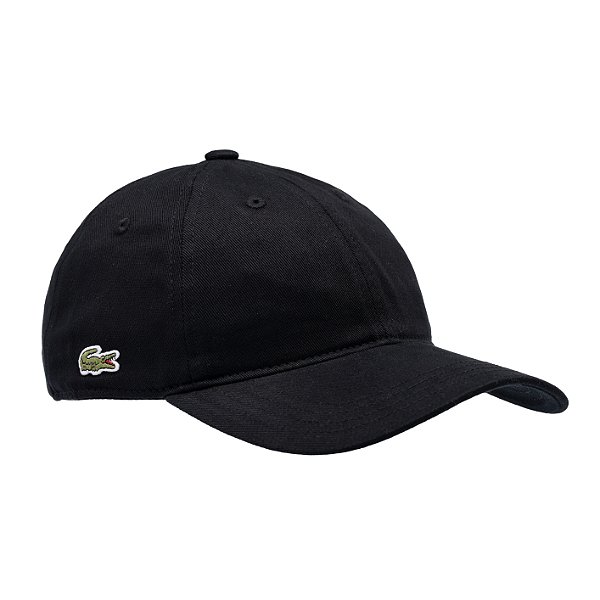 Bone Lacoste Sport Crocodilo Bordado Cor Preto