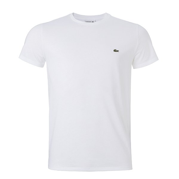 Camiseta Lacoste Masculina Jersey Pima Cotton branca