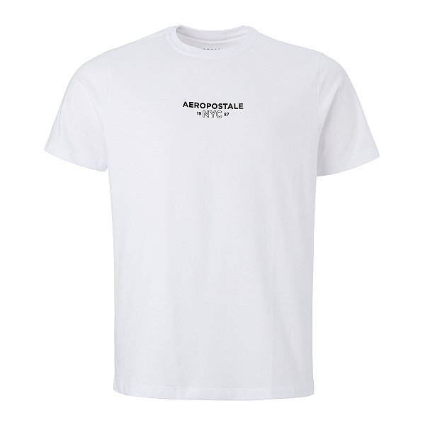 Camiseta Aeropostale 1987 NyC Cor Branca