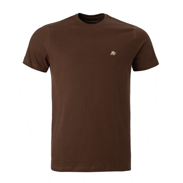 Camiseta Aeropostale Masculina Basica Cor Marrom