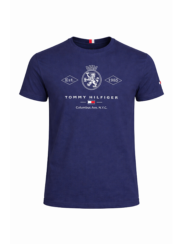 Camiseta Tommy Hilfiger Masculina Est 1985 Cor Marinho