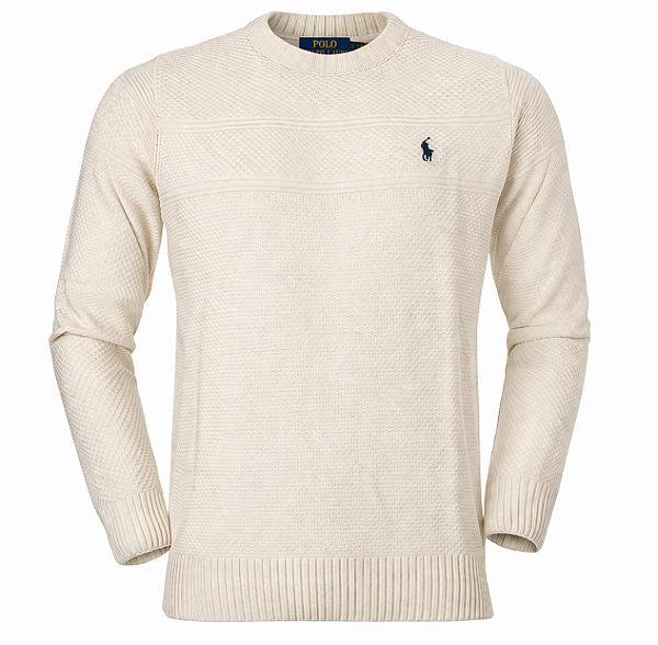 Suéter Ralph Lauren Crewneck Modal Cor Bege