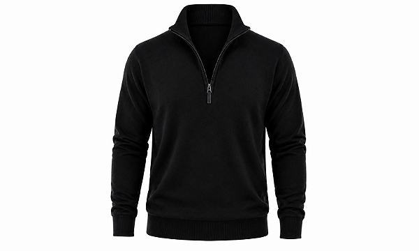 Sueter Polo Live Ziper Cor Preto