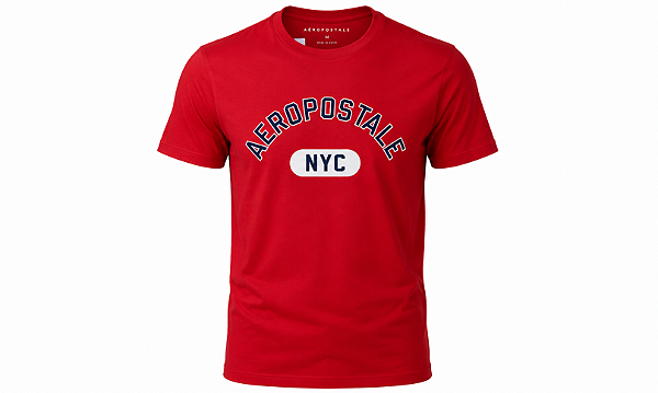 Camiseta Aeropostale Masculina Est N.Y.C Cor Vermelha