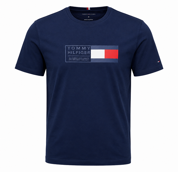 Camiseta Tommy Hilfiger Masculina American Cor Marinho