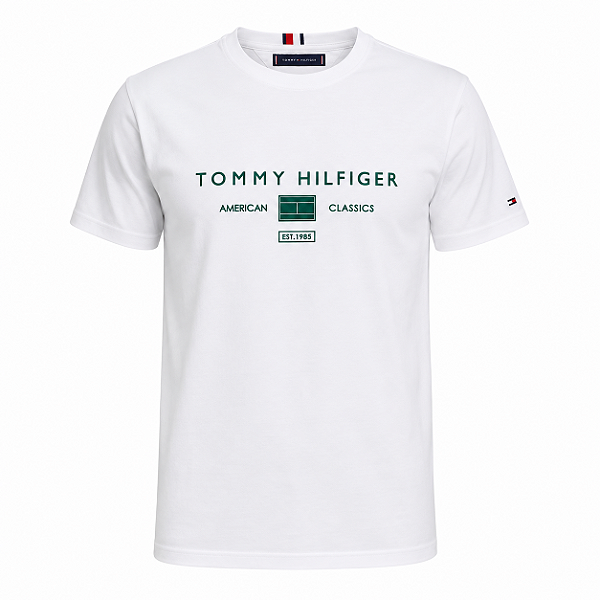 Camiseta Tommy Hilfiger Masculina American Classic Cor Branca