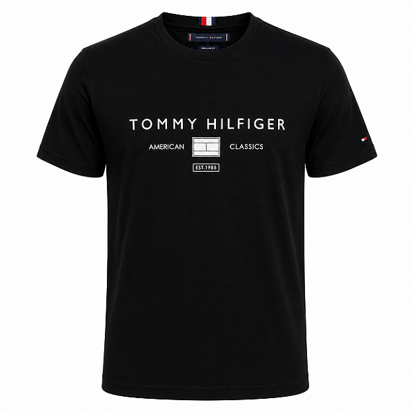 Camiseta Tommy Hilfiger Masculina American Classic Cor Preta