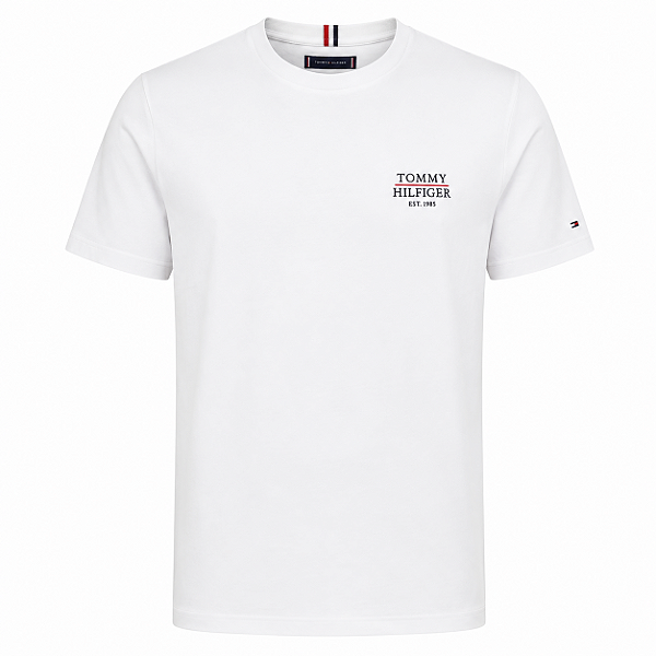 Camiseta Tommy Hilfiger Masculina Classic Cor Branca