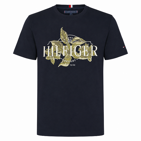 Camiseta Tommy Hilfiger Masculina Resort Cor Preta