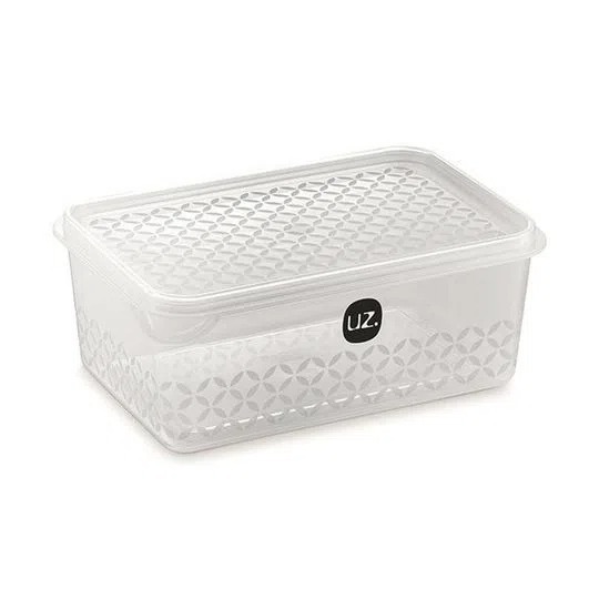 Pote Multiuso 1 Litro Translucido Resistente Alimentos Transparente Uz